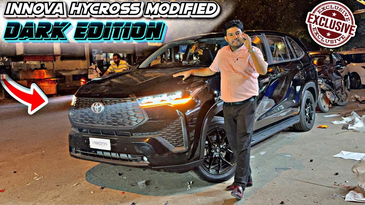 Innova Hycross Black Edition Modified🔥| Hycross Modification Karol Bagh✅