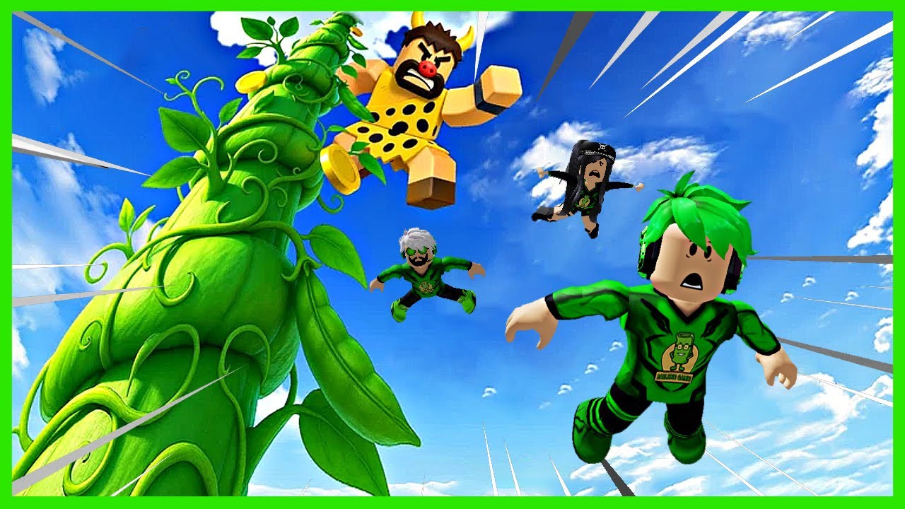 Aku Memanjat & Melompat Dari Beanstalk Super Duper Tinggi - Roblox Climb And Jump Tower