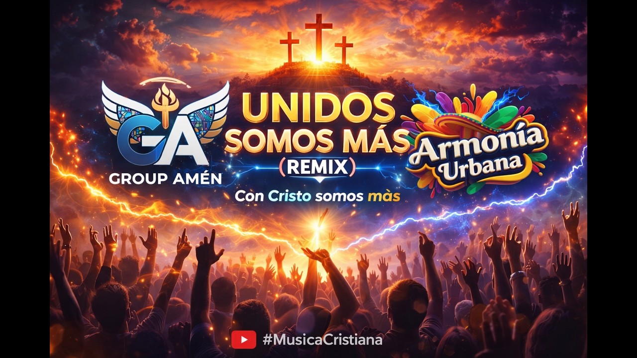 UNIDOS SOMOS MÁS (REMIX) 🙌 | Grupo Amén ft. Armonía Urbana | Música Cristiana Urbana 2026