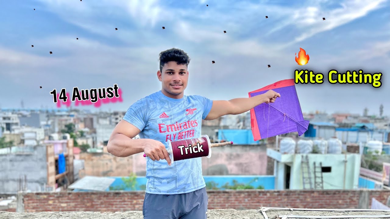 14 August Kite Cutting with Trick | Kite Fighting | How To Cut Kite