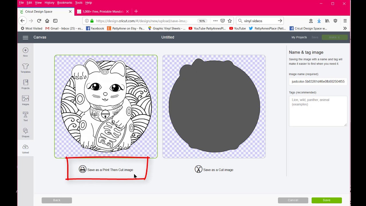 OUTDATED How do I Change a jpg to svg for cutting in Cricut Design Space