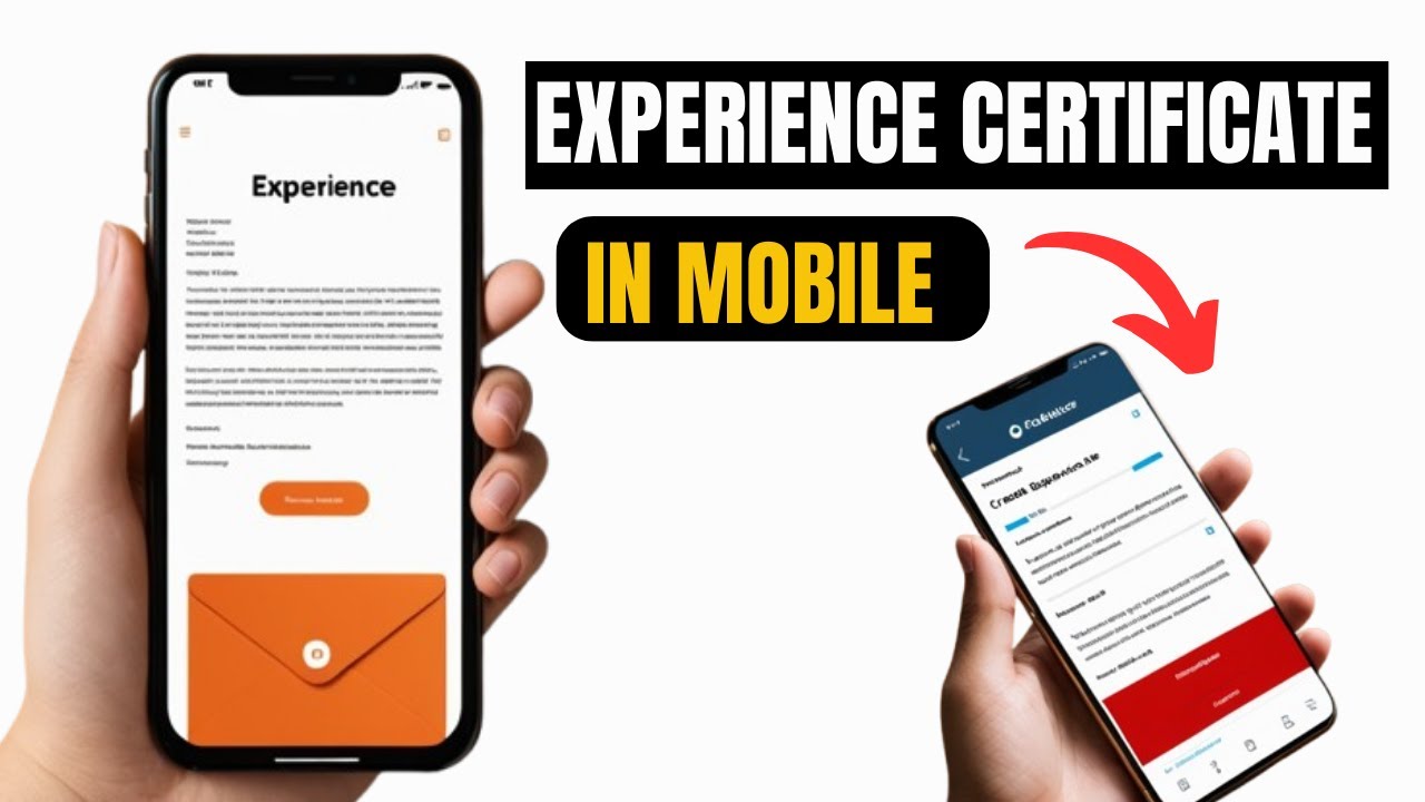 How to Create Experience Certificate in Mobile | Canva Tutorial