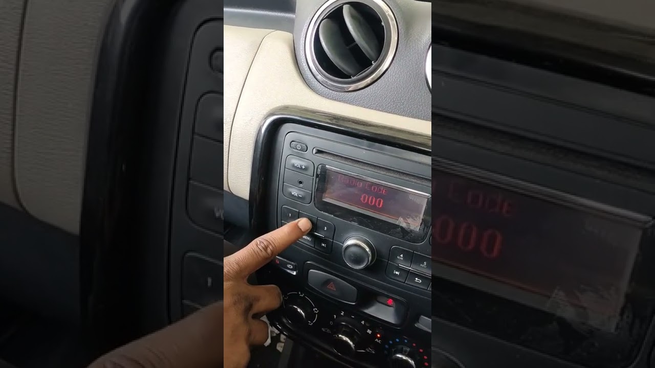 Renault Duster Radio cord unlock