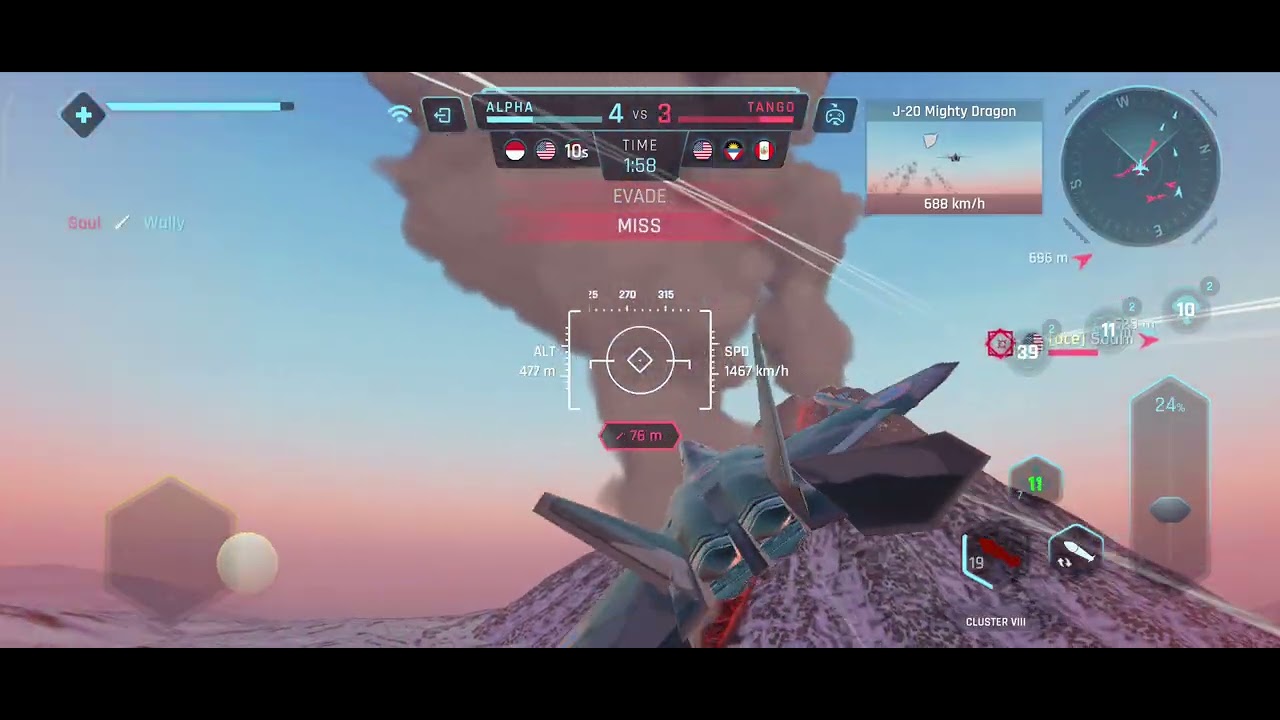 Sky Warriors Gameplay F-22 V-S F-22 death match #ACE @skywarriors8512 #skywarriors 