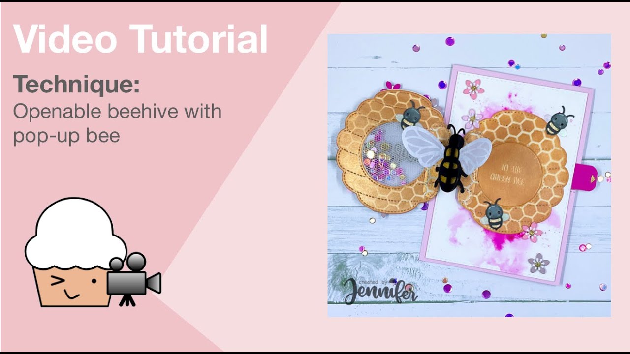 Openable beehive with pop-up bee