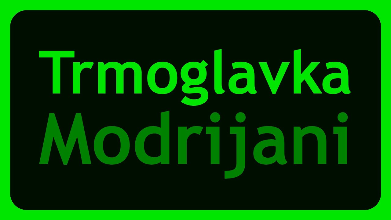 Modrijani - Trmoglavka (Karaoke)