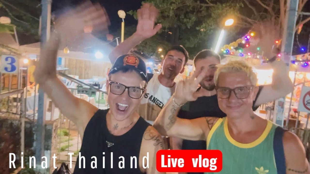 Ужинаем на рынке Пратамнак. Live Vlog Rinat Thailand