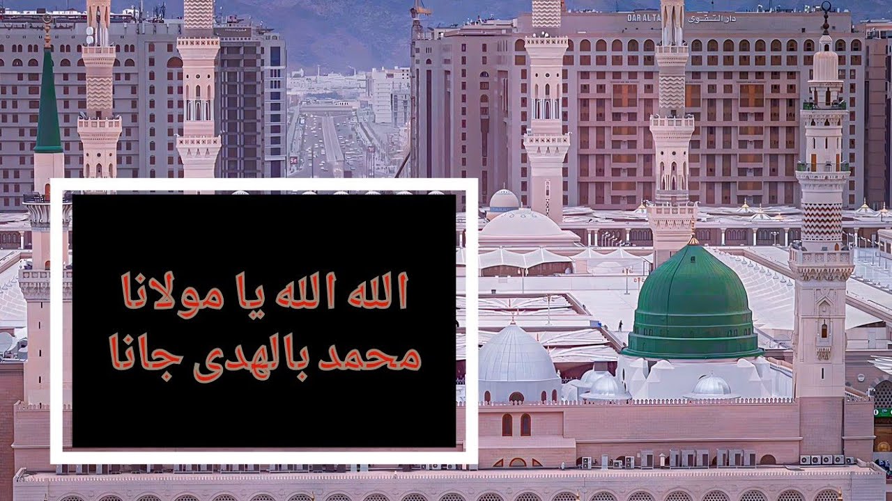 قصيدة تهز الروح : الله الله يا مولانا محمد بالهدى جانا