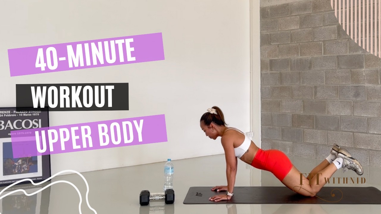 40-Min Upper Body Dumbbell Workout 🔥 ແຂນ, ຫົວໄຫລ່ & ຫລັງ