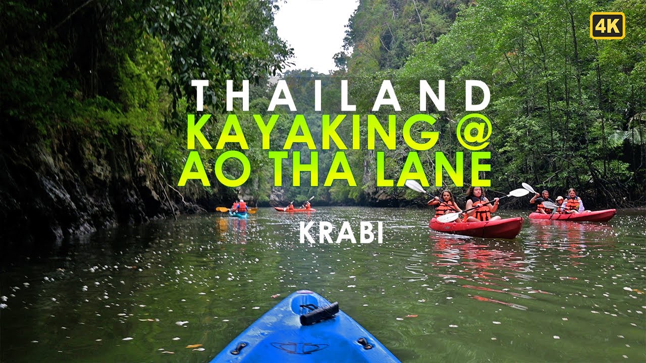 [4k] kayaking @ Ao Thalane krabi Thailand - Beauty of Nature | Ao Nang beach walk 2024