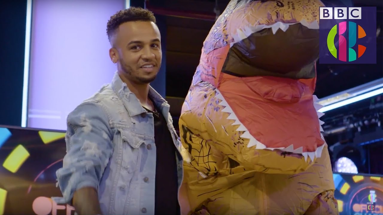 Aston Merrygold Dances with a T-Rex | CBBC Official Chart Show