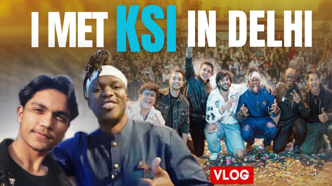 I MET @KSI ❤️& @FukraInsaan ​@aarushbhola17 @triggeredinsaan @VarunYadavLailaa  @Thugesh @adarshuc 