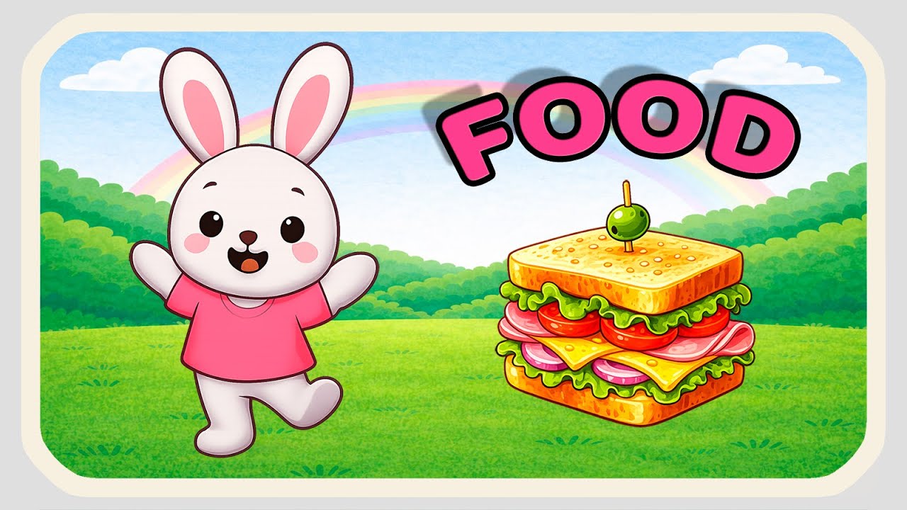 🍔 Bubu Learns Food Names 🍕 | Funny Food for Kids 😄