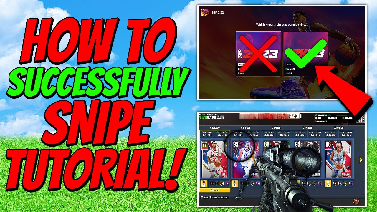 A Successful *HOW TO SNIPE* Guide in NBA 2K23 MyTeam!