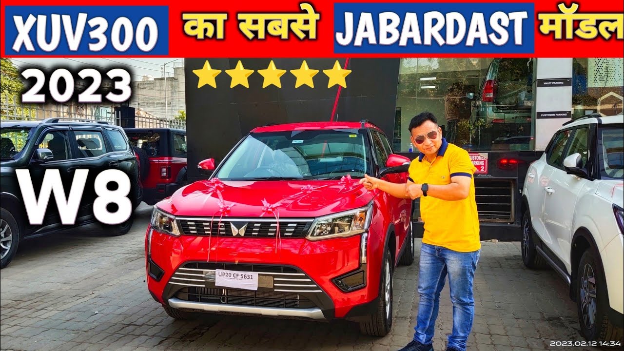 2023 MAHINDRA XUV300 W8 REVIEW : XUV300 DELIVERY : NEW XUV300 W8 REVIEW @NarrusAutovlogs