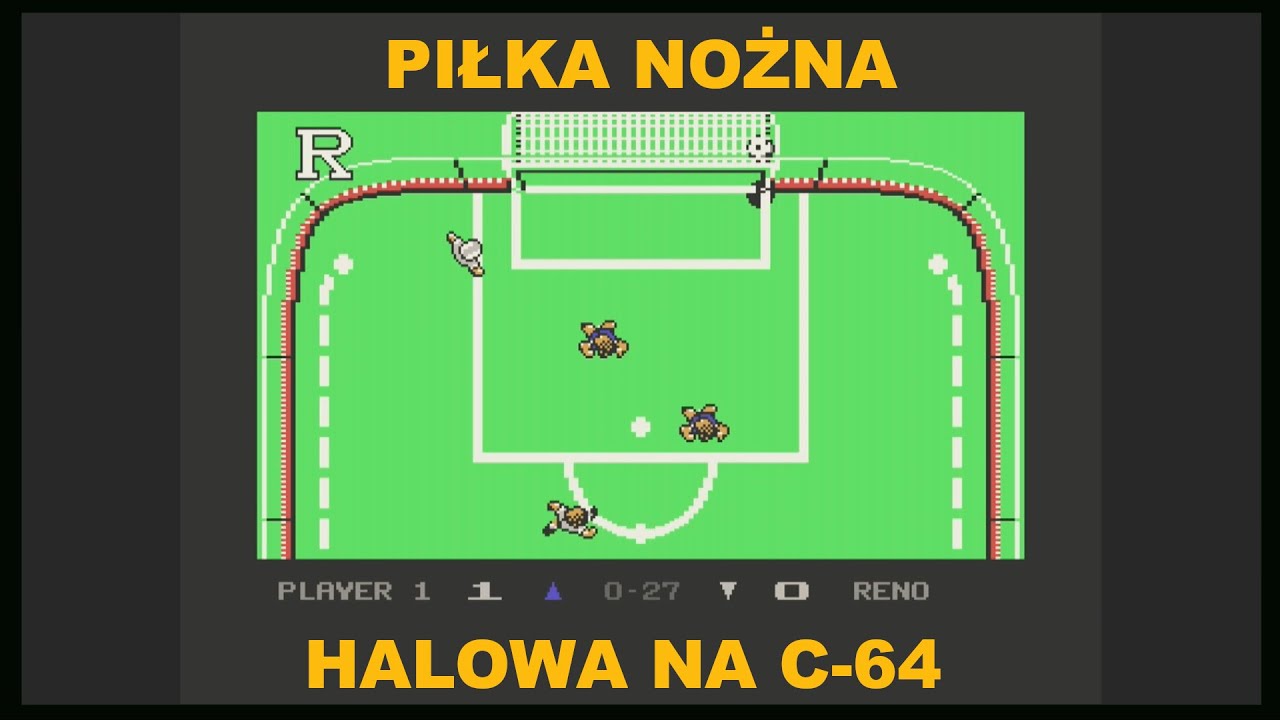 Piłka nożna halowa na komputer Commodore 64 (