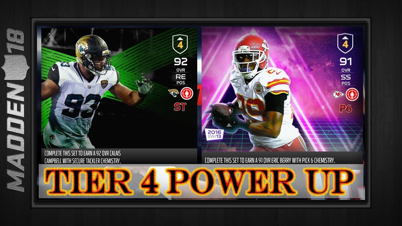 Madden 18 - Tier 4 Power Up Players Upgrade - Requirements & Overview