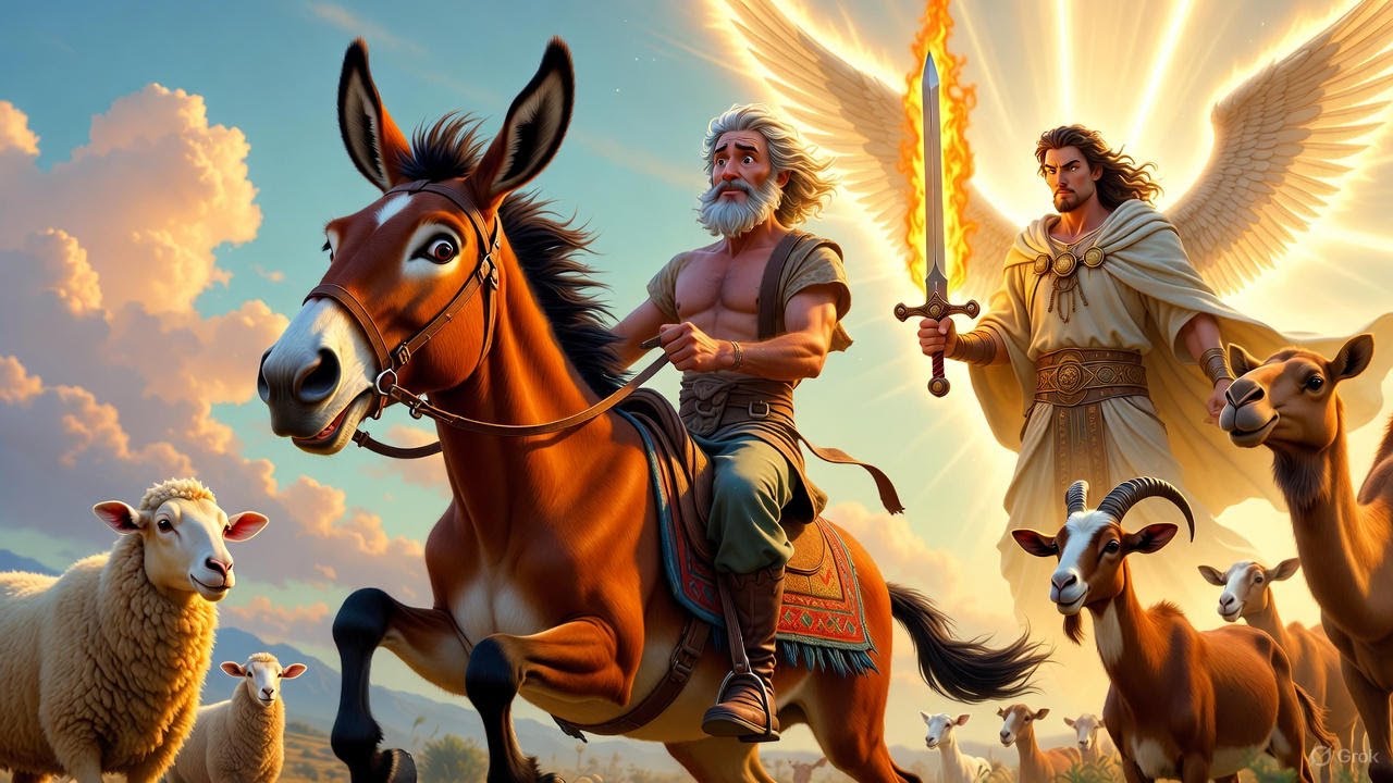 Balaam and the Talking Donkey – The Donkey Saves His Maste