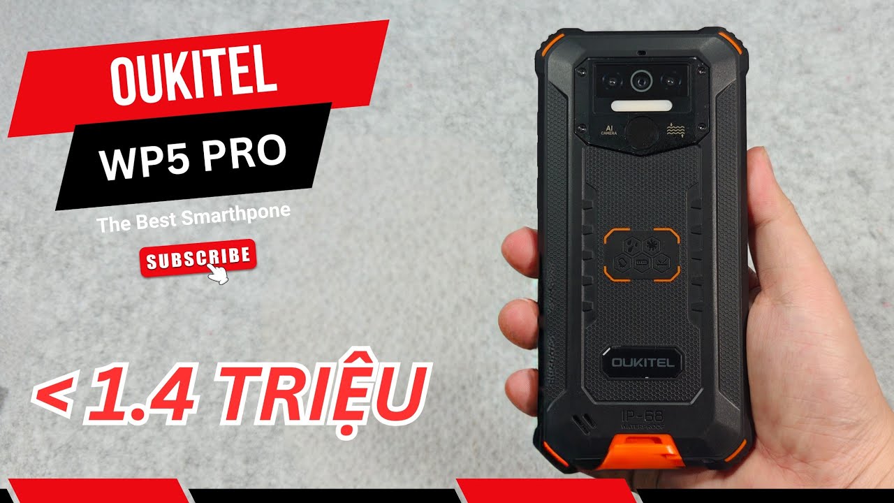 Oukitel WP5 Pro với 1.4 Triệu - Siêu bền, Pin trâu chạy xe công nghệ -  phát wifi cả ngày.