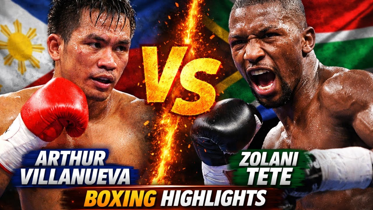 Arthur Villanueva (Philippines) vs Zolani Tete (South Africa) - Boxing Highlights