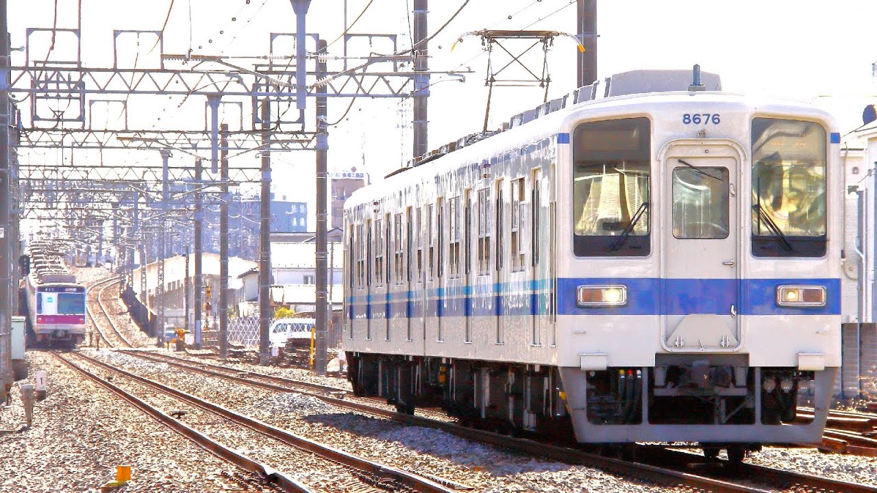 【東武伊勢崎線】北越谷～大袋　8576F通過【東武8500型】