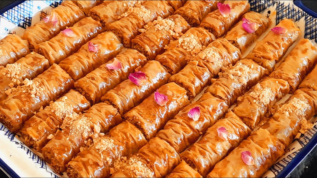 بقلاوة شرقية بحشوة لذيذة 👌سريعة التحضير مع سر القرمشة🤫 والمذاق الخطير👍