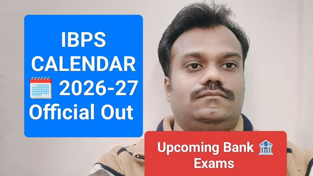 IBPS CALENDAR 2026  OFFICIAL OUT l IBPS calendar 🗓️ Exam date 2026-27 out l 