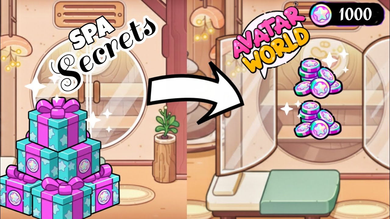 NEW! COLLECT THE FREE COINS🤩🤩|SPA SECRETS|AVATARWORLD 
