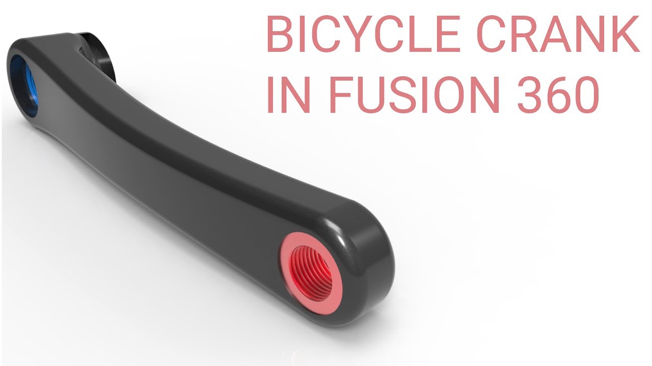 Model a Bicycle Crank Arm in Fusion! Tutorial for Beginners Exercise, Lesson in Modeling Parts