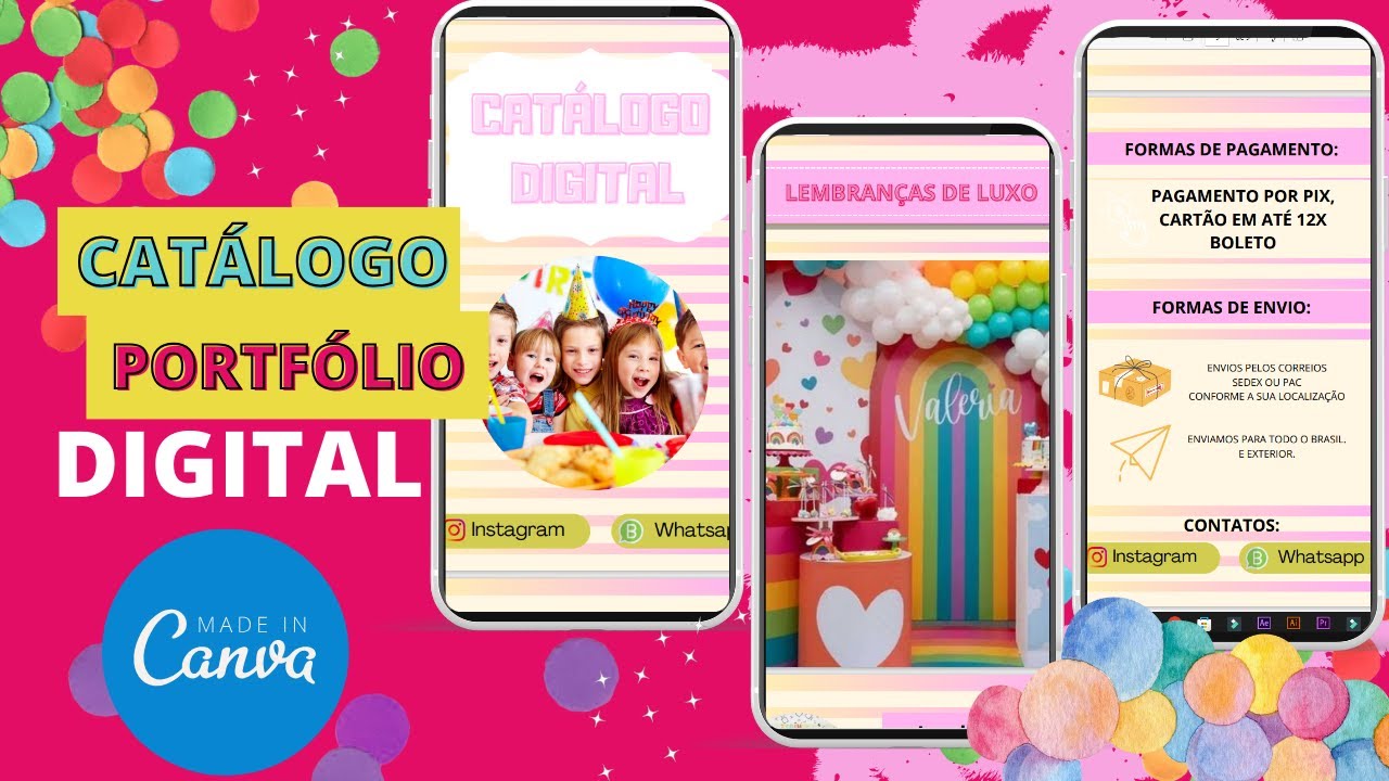 COMO FAZER CATÁLOGO DIGITAL INTERATIVO NO CANVA I TUTORIAL E PASSO A PASSO GRATUITO