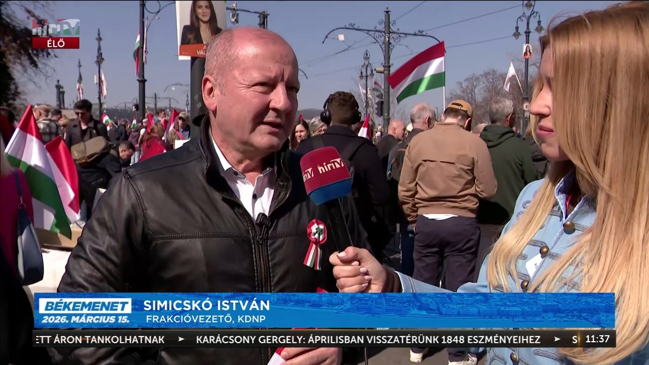 Simicskó István a Békemeneten: Meg kell védenünk hazánkat a külső fenyegetésektől - HírTV