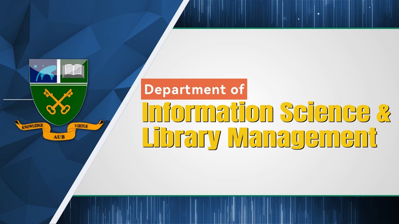 𝐃𝐞𝐩𝐚𝐫𝐭𝐦𝐞𝐧𝐭 𝐨𝐟 𝐈𝐧𝐟𝐨𝐫𝐦𝐚𝐭𝐢𝐨𝐧 𝐒𝐜𝐢𝐞𝐧𝐜𝐞 𝐚𝐧𝐝 𝐋𝐢𝐛𝐫𝐚𝐫𝐲 𝐌𝐚𝐧𝐚𝐠𝐞𝐦𝐞𝐧𝐭 📚 Asian University of Bangladesh । AUB