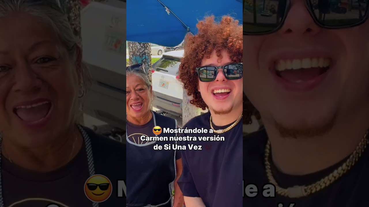 Mostr&aacute;ndole a Carmen nuestra versi&oacute;n de Si Una Vez ❤️❤️
