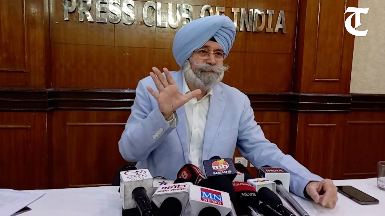 Senior advocate H.S. Phoolka, addressing a press conference on Sikh Genocide in New Delhi