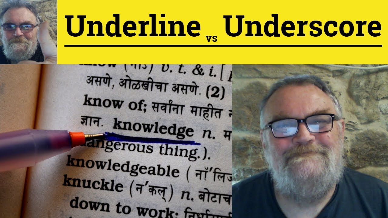 😎 Underscore Meaning - Underscore vs Underline - Underline Defined - Underscore Examples Underscore