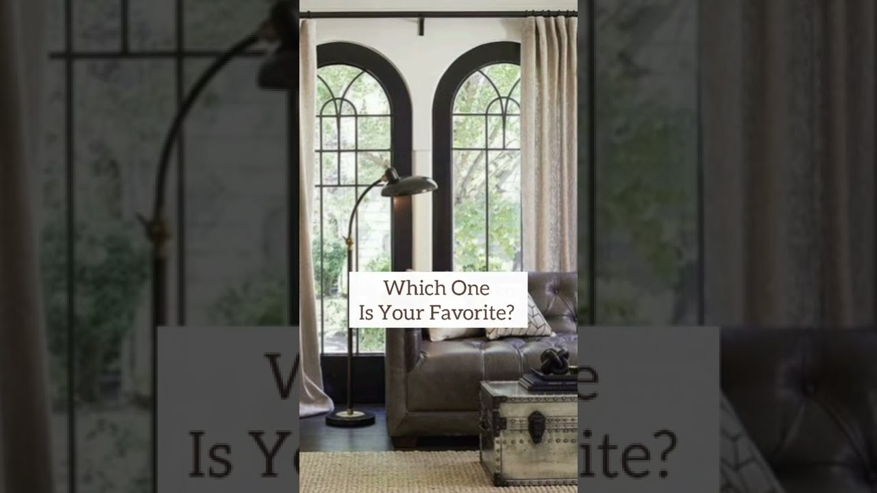 5 Stunning Large Arched Windows For Inspiration #shorts #interiordesign #windows #windowdesign