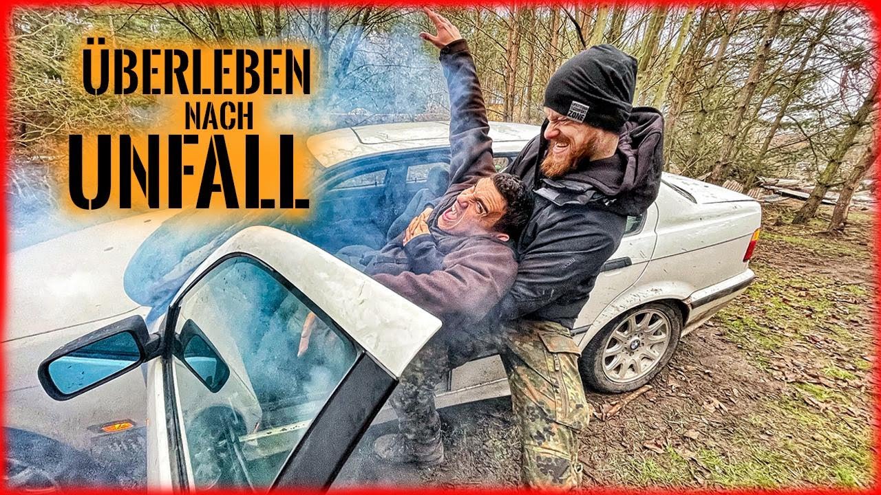 24h ÜBERLEBEN nach AUTOUNFALL mit Fritz Meinecke | Survival Mattin