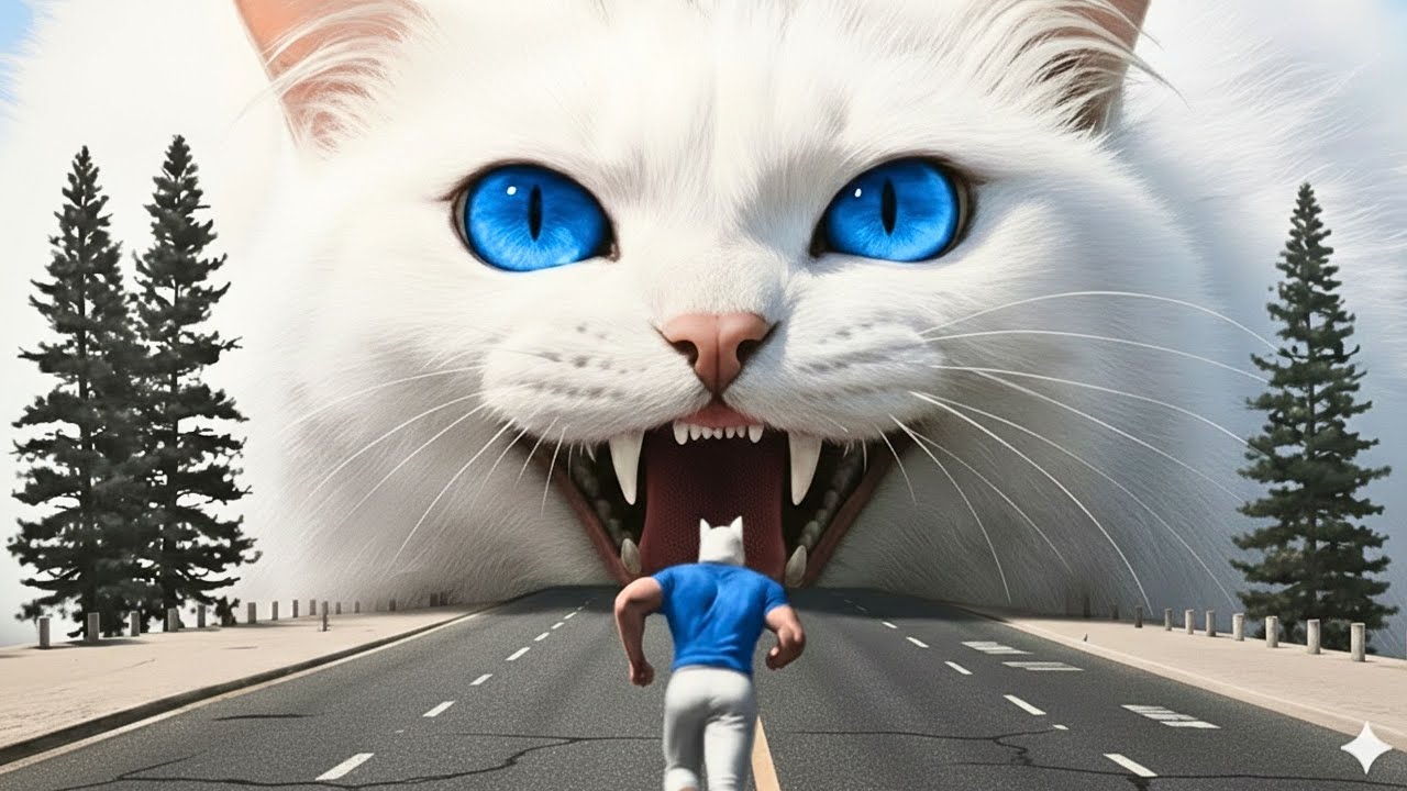 🐱🐛😱 Kitten Swallows a Magic Bug… What Happens Next Is Unbelievable! 🍔🚓✨| AI Cat Story