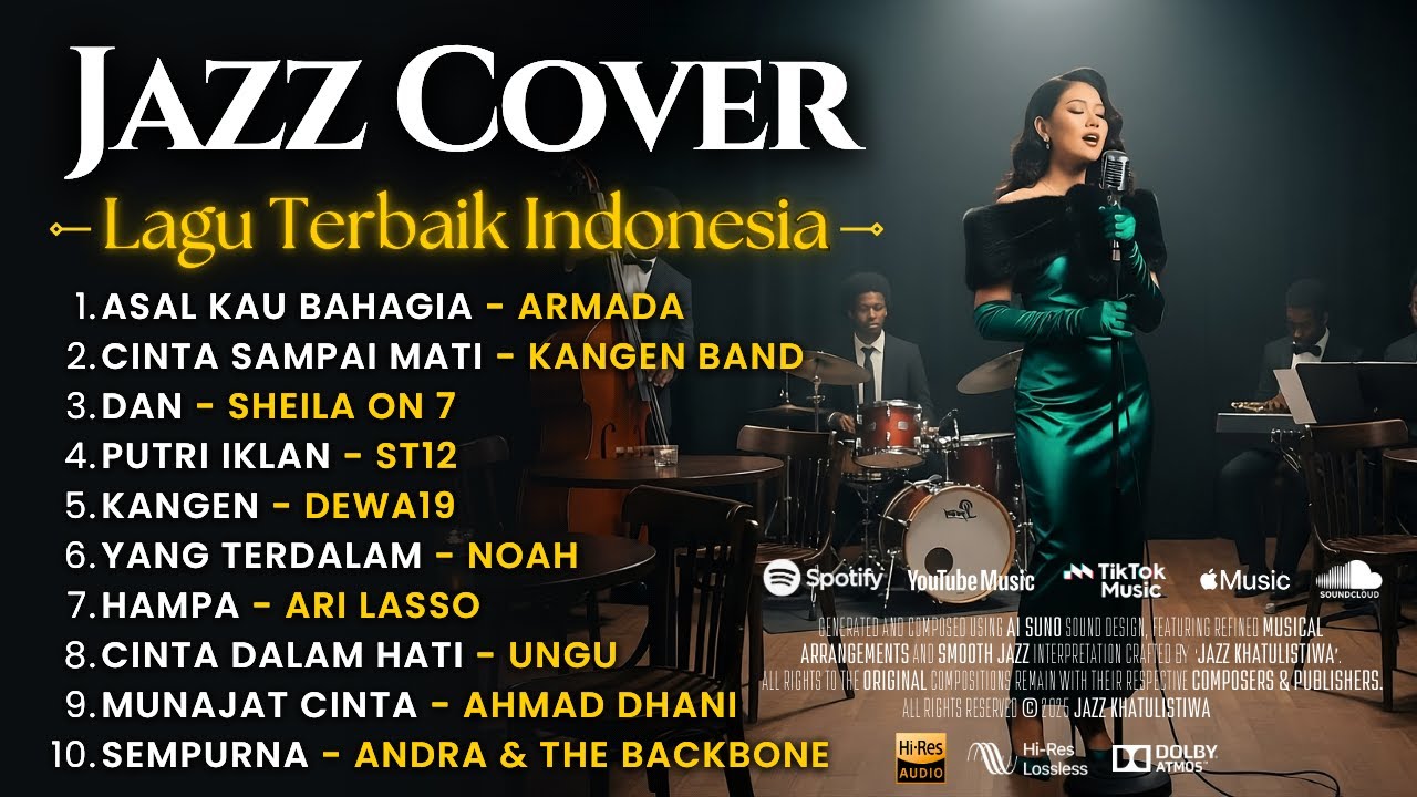 Top 10 Lagu Terbaik Indonesia | Smooth Jazz Cover by Jazz Khatulistiwa