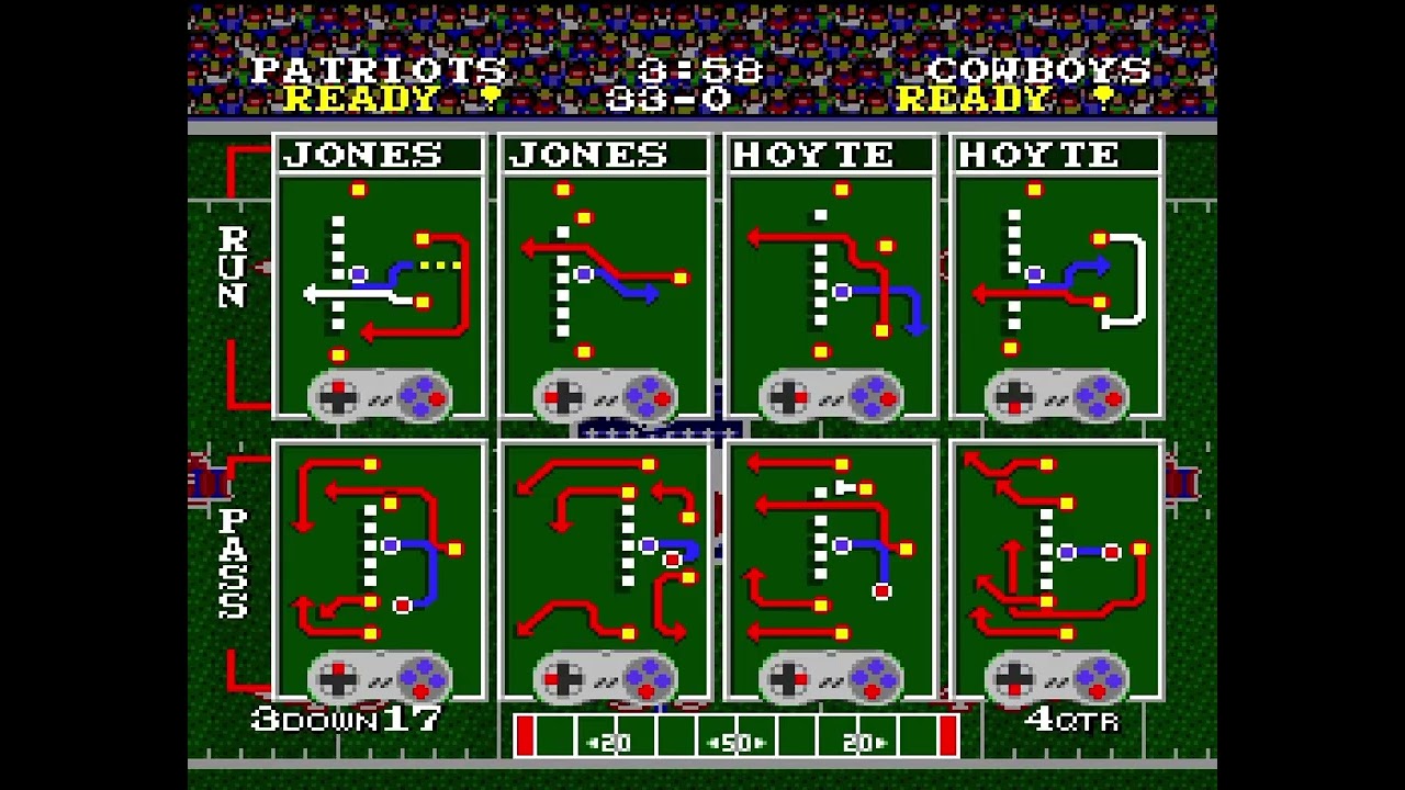 New England Patriots 2007 Season – Week 6 pt 2 vs Cowboys | Tecmo Super Bowl SNES