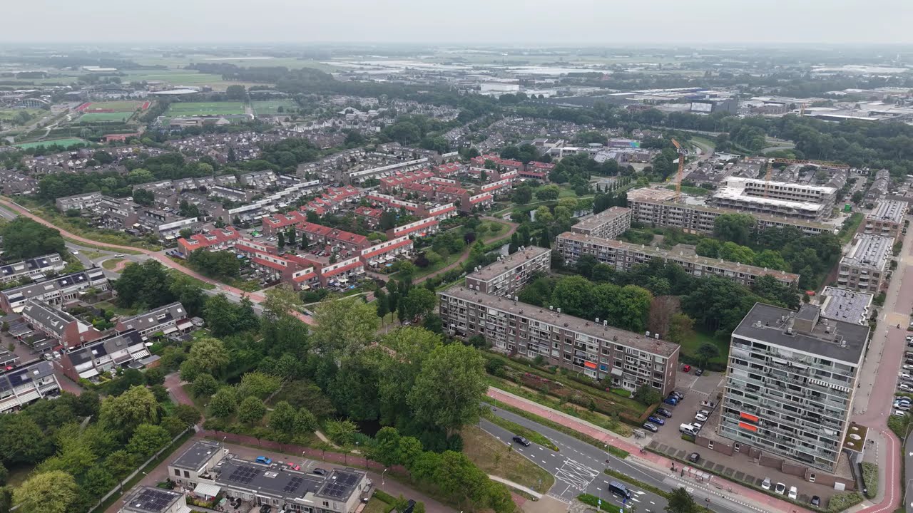 Dronebeelden van Katwijk Hoornes zuid oost (4K)