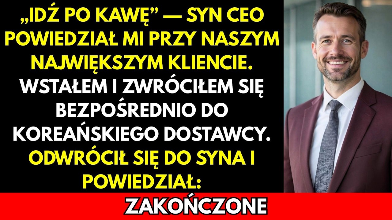 „Idź Po Kawę” — Powiedział. Odpowiedziałem Po Koreańsku. Stracił Wszystko