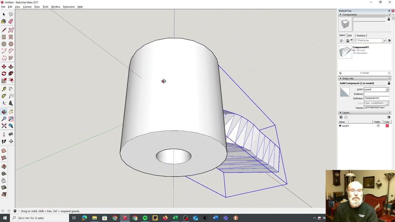 Veldig enkelt propelldesign i Sketchup