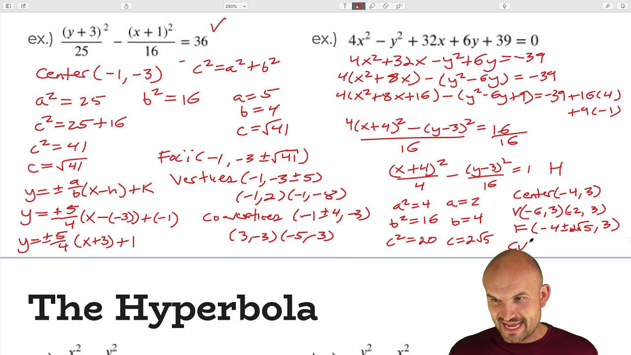 The hyperbola of Conic Sections