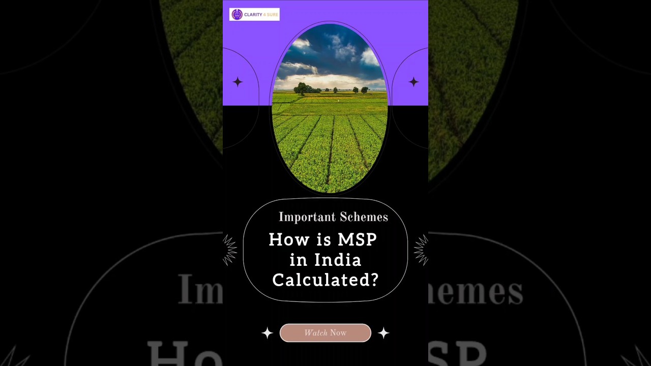 How MSP is Calculated in India | A2, A2+FL, C2 Explained| Agriculture Economics #ibpsafo2026