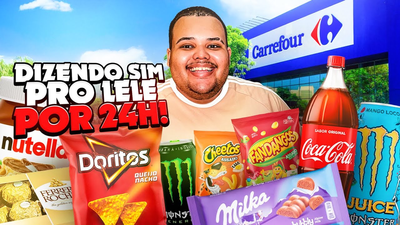 DIZENDO SIM pro LELE por 24 HORAS na CASA BRAWL 🍟🍫
