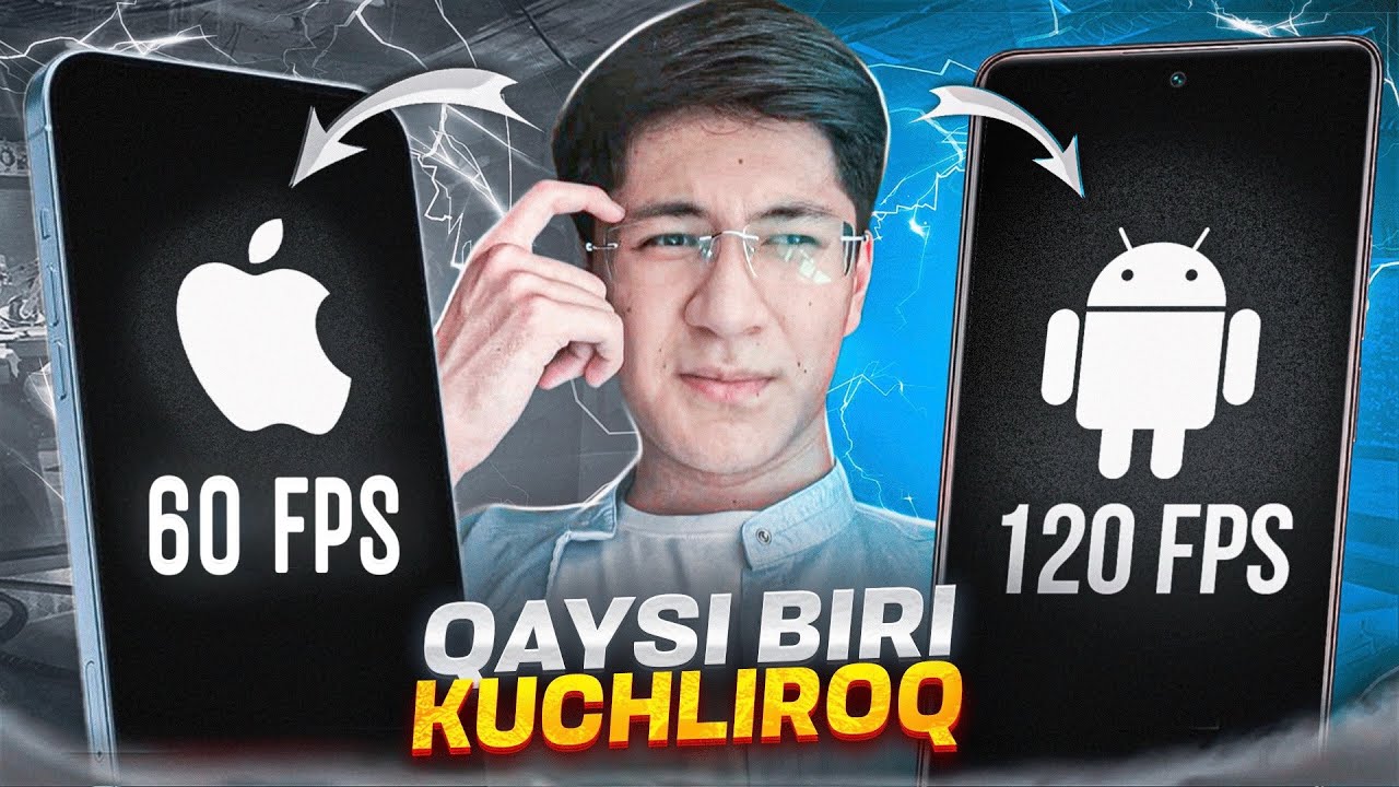 60 FPS IPHONE VS 120 FPS ANDROID | QAYSI BIRI KUCHLIROQ?