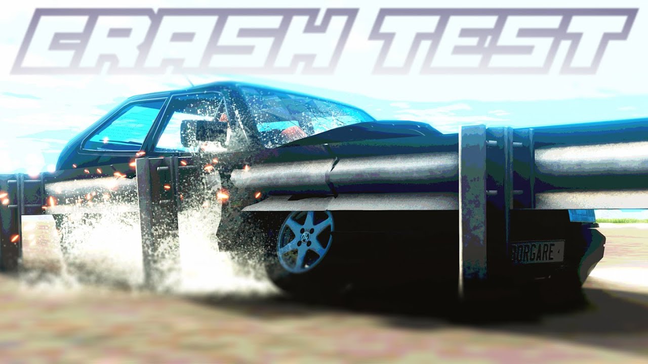 Crashing Cars into a Guardrail - BeamNG.Drive [BIHS]