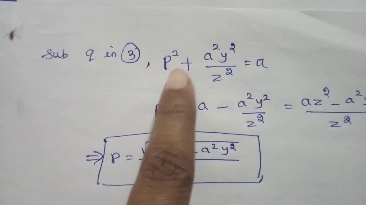 Charpits method: Solved problem-1