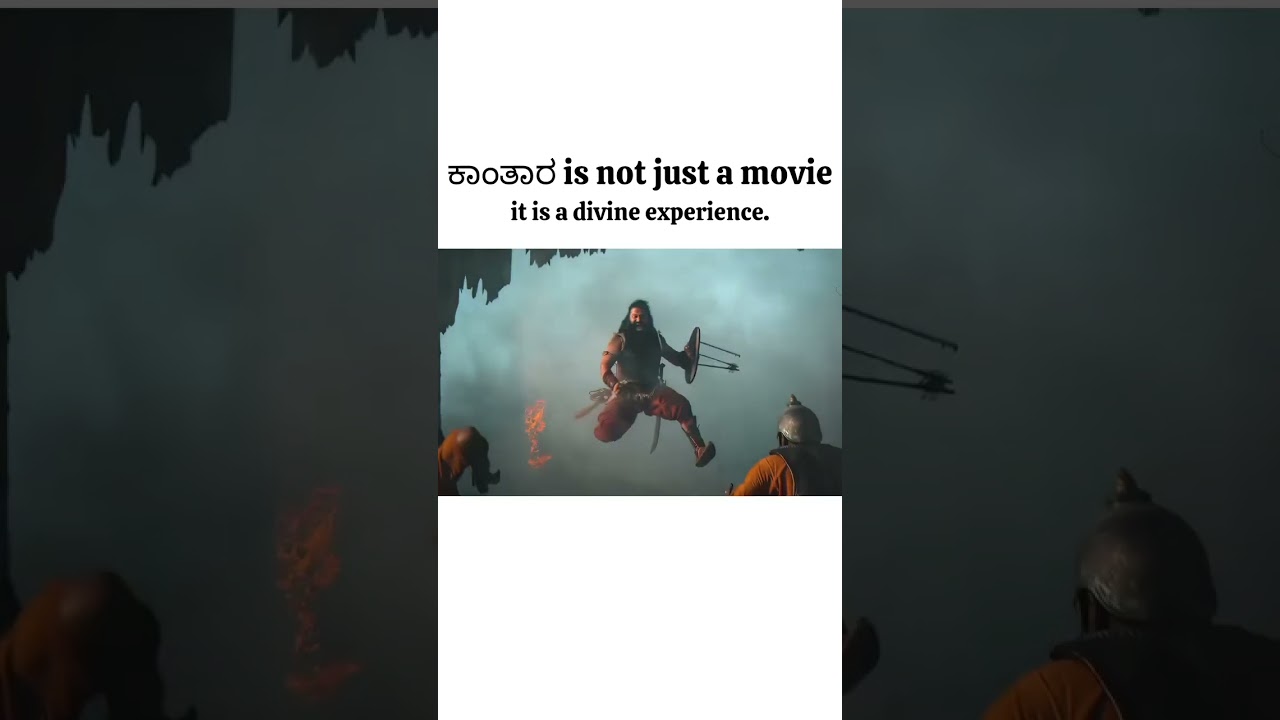 kantara is not just a movie, it is a divine experience. 